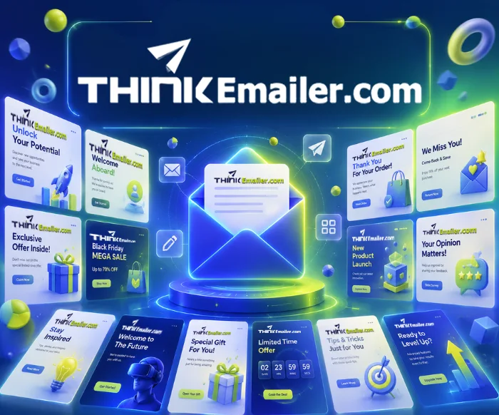Preview of responsive HTML email templates for newsletters